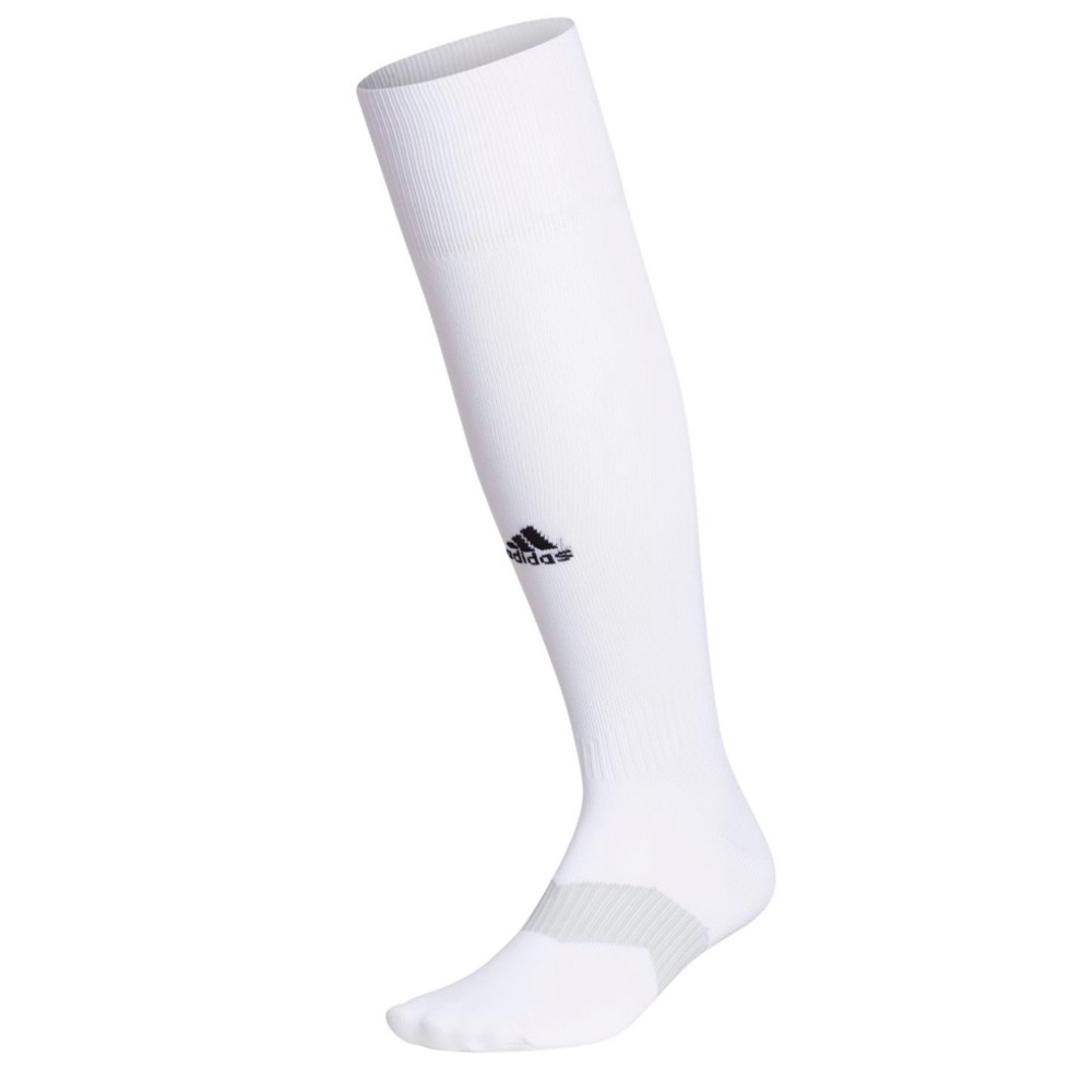 ADIDAS UNISEX WHITE SOCCER SOCKS